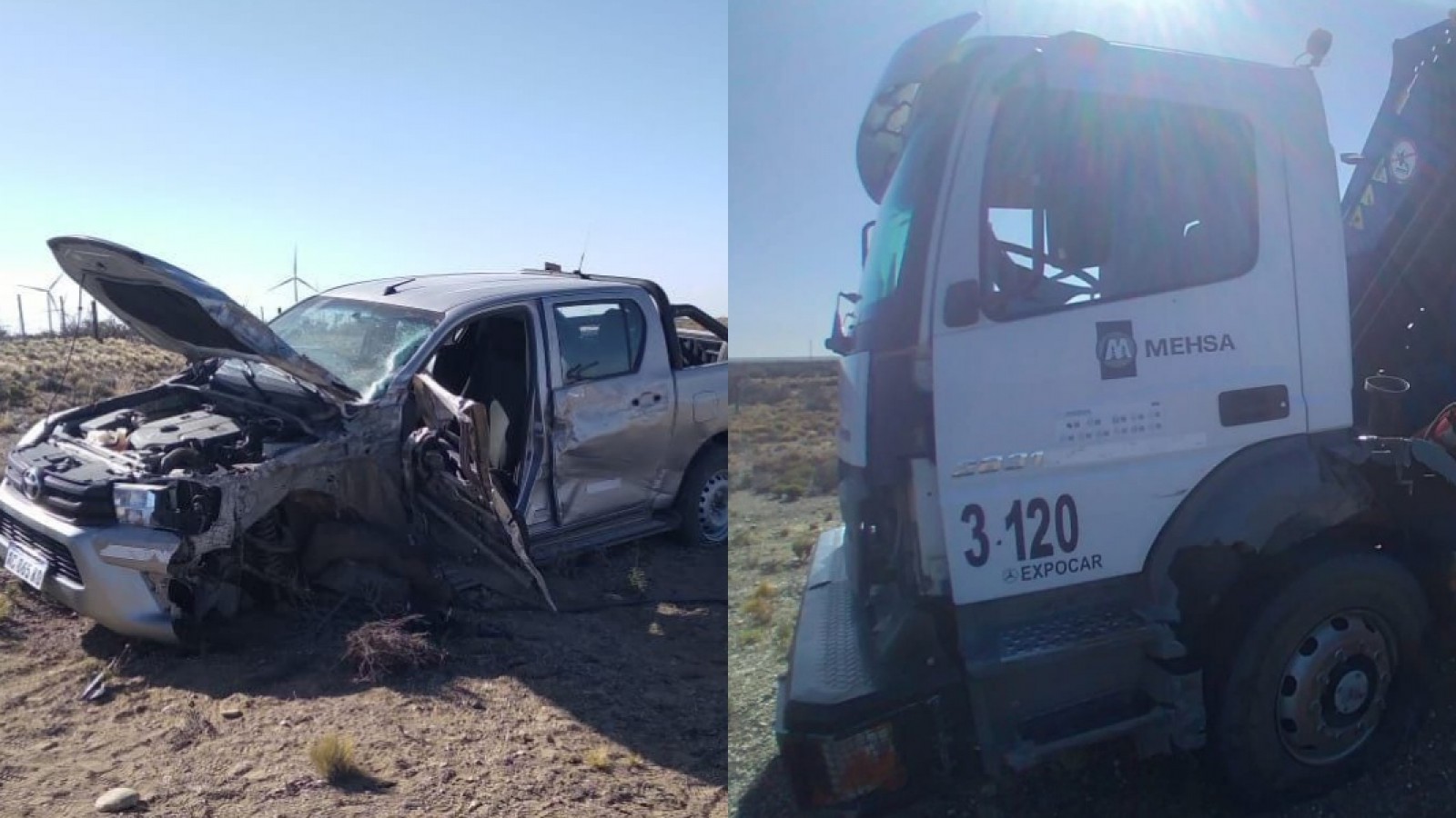 Choque ruta provincial 43