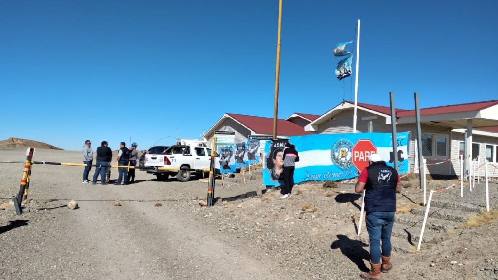 Los trabajadores decidieron tomar la mina de forma pacífica
