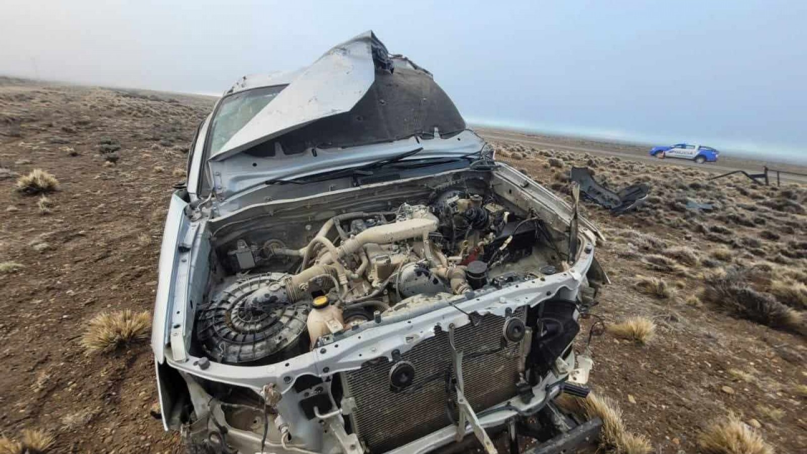 Grave accidente en la Ruta 288: Camioneta vuelca y conductor resulta herido