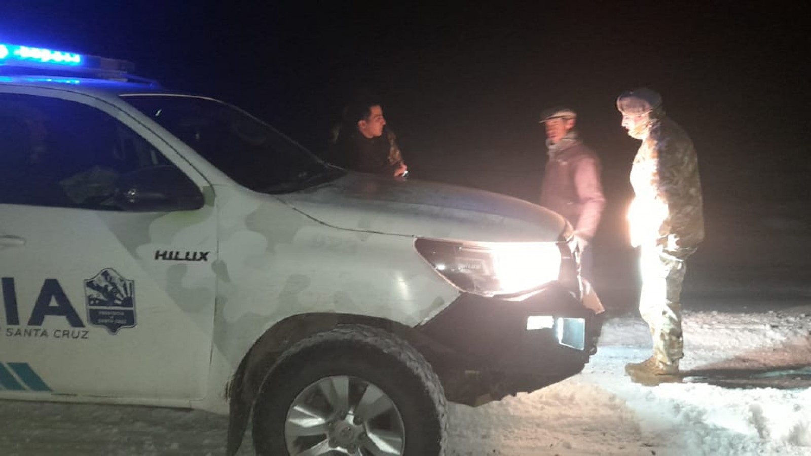 El trabajador de campo quería ir caminando hasta Río Mayo.