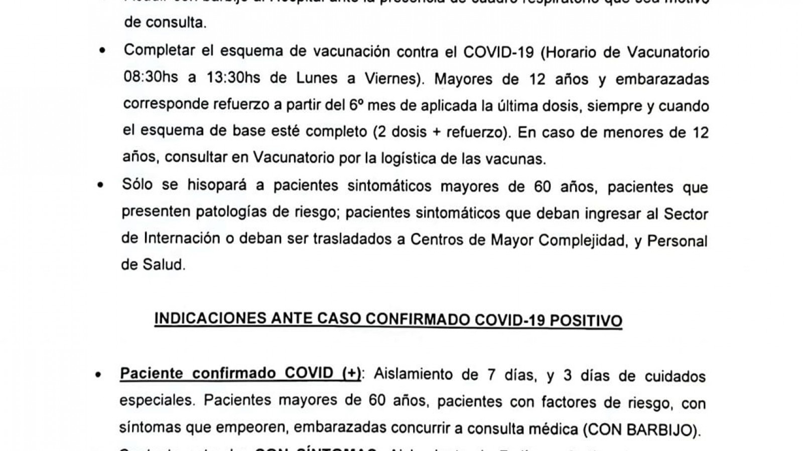 Cinco casos activos de Covid 19 en Perito Moreno