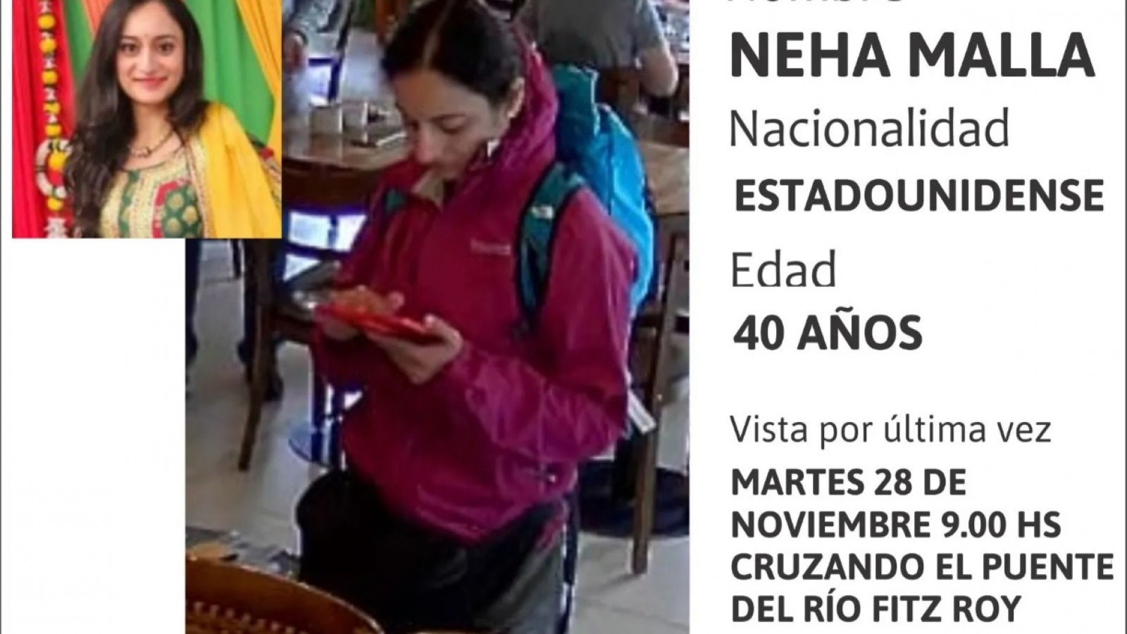 Buscan intensamente a una turista en El Chaltén