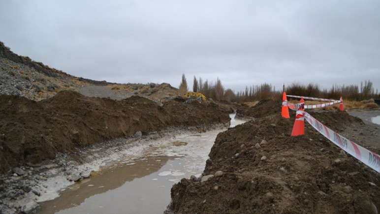 El temporal afectó varias áreas en Perito Moreno (Foto: Infomix)