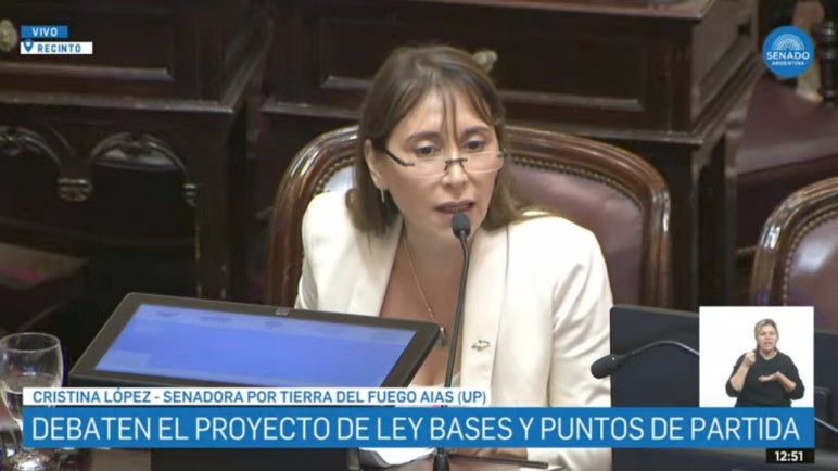 Vídeo: una senadora de Tierra del Fuego trató de "enfermo mental" a Javier Milei