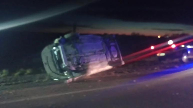 Volcó en la ruta un miembro de la custodia de un gobernador patagónico