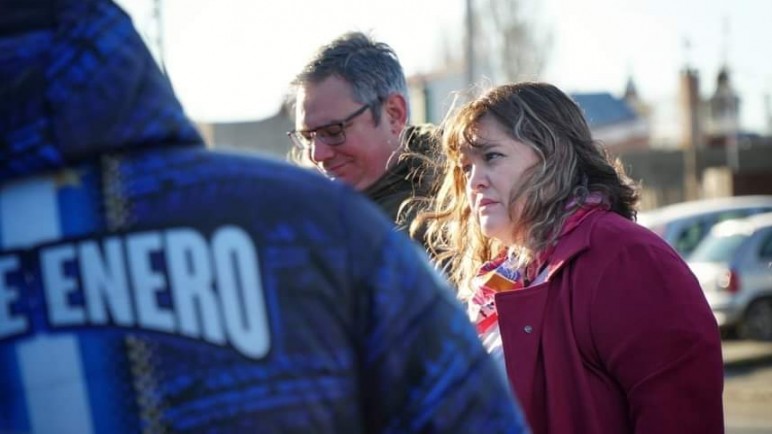 La Concejal dialogó con los choferes del transporte público Río Gallegos