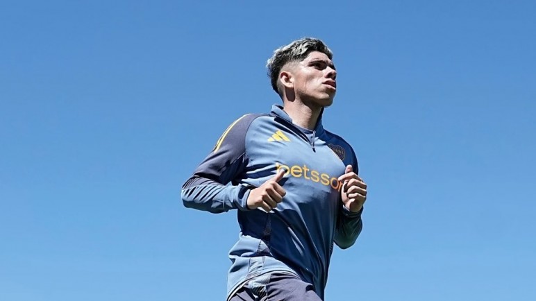 Palacios ya entrena con Boca