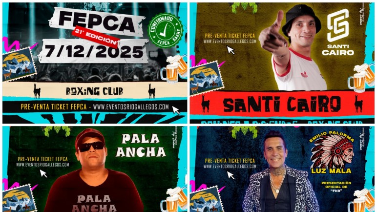 Este domingo: llega el FEPCA 2025 al Boxing con artistas locales y nacionales