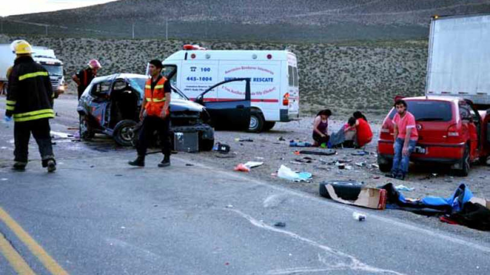 Fatal accidente en la “Bajada de los palitos”