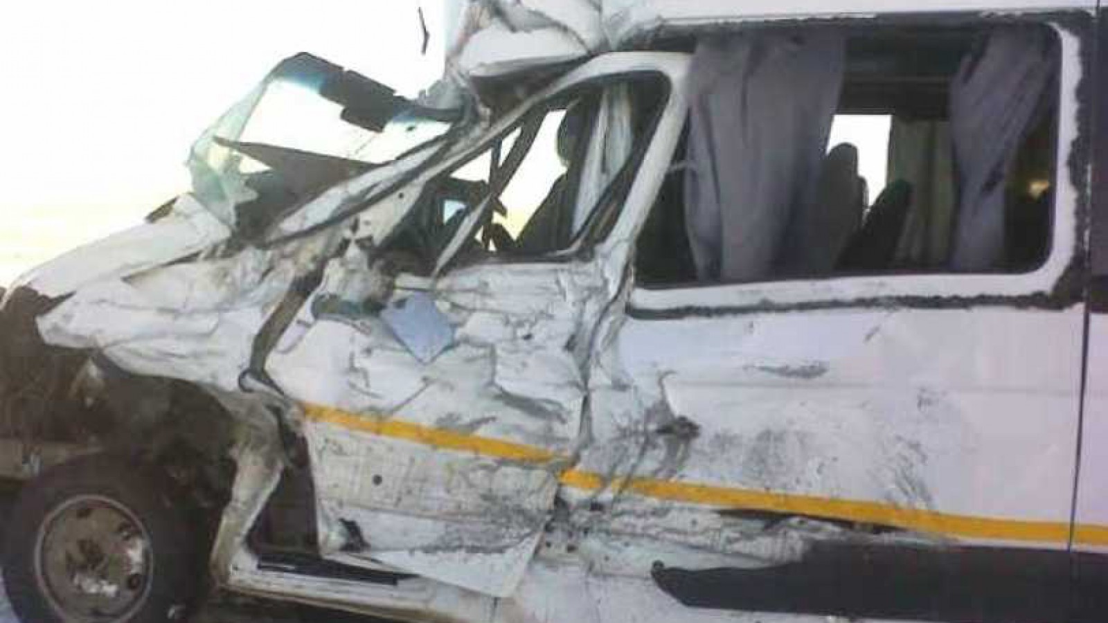 Trafic de Cerro Vanguardia chocó contra un camión a 12 kilómetros de San Julián