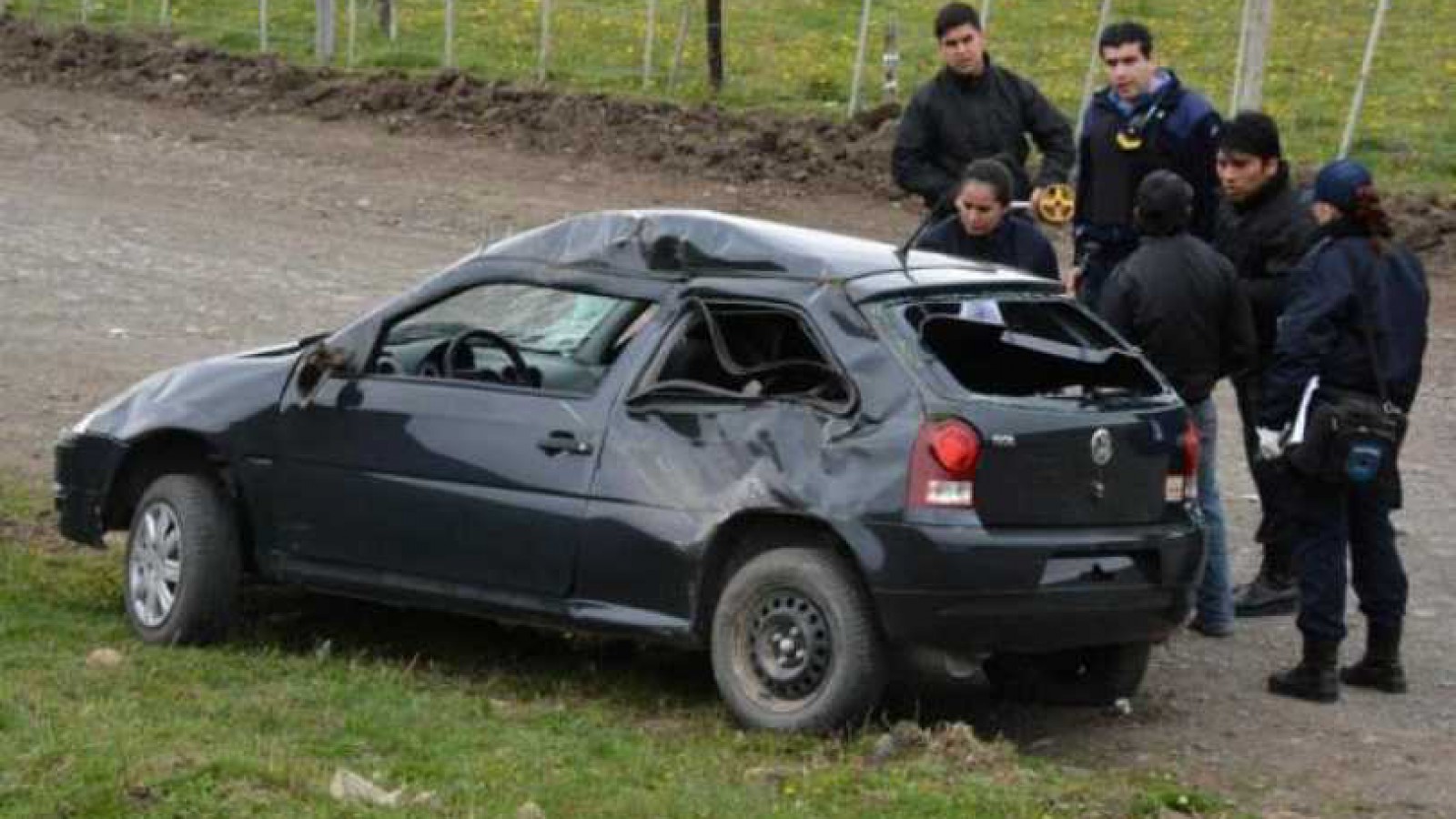 Grave accidente en la zona de chacras de 28 de Noviembre