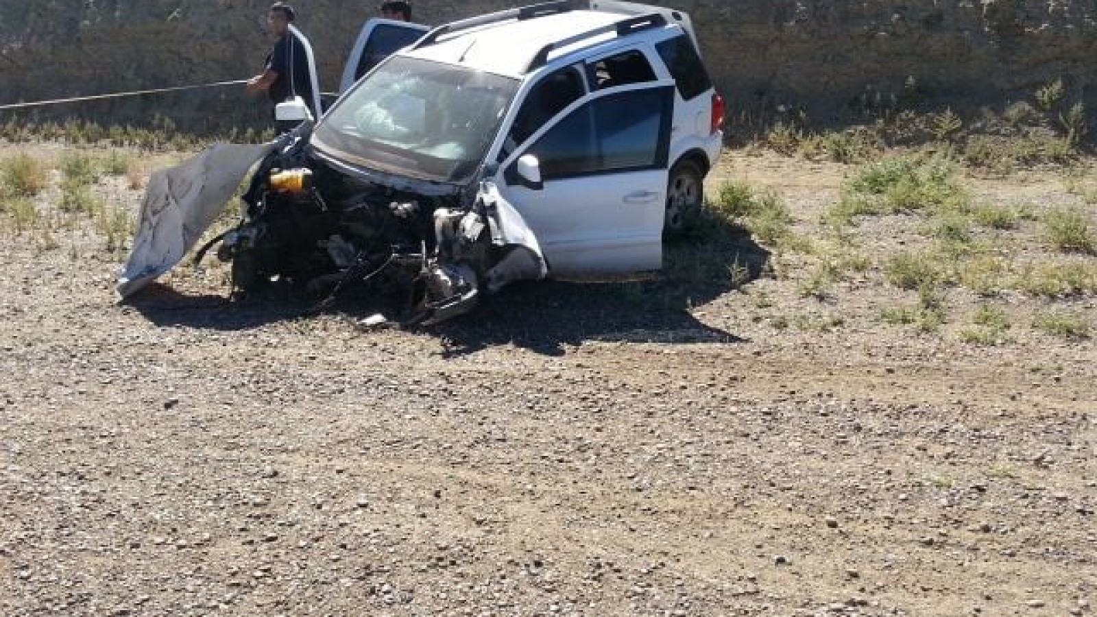 Violento accidente en el acceso sur a Caleta Olivia