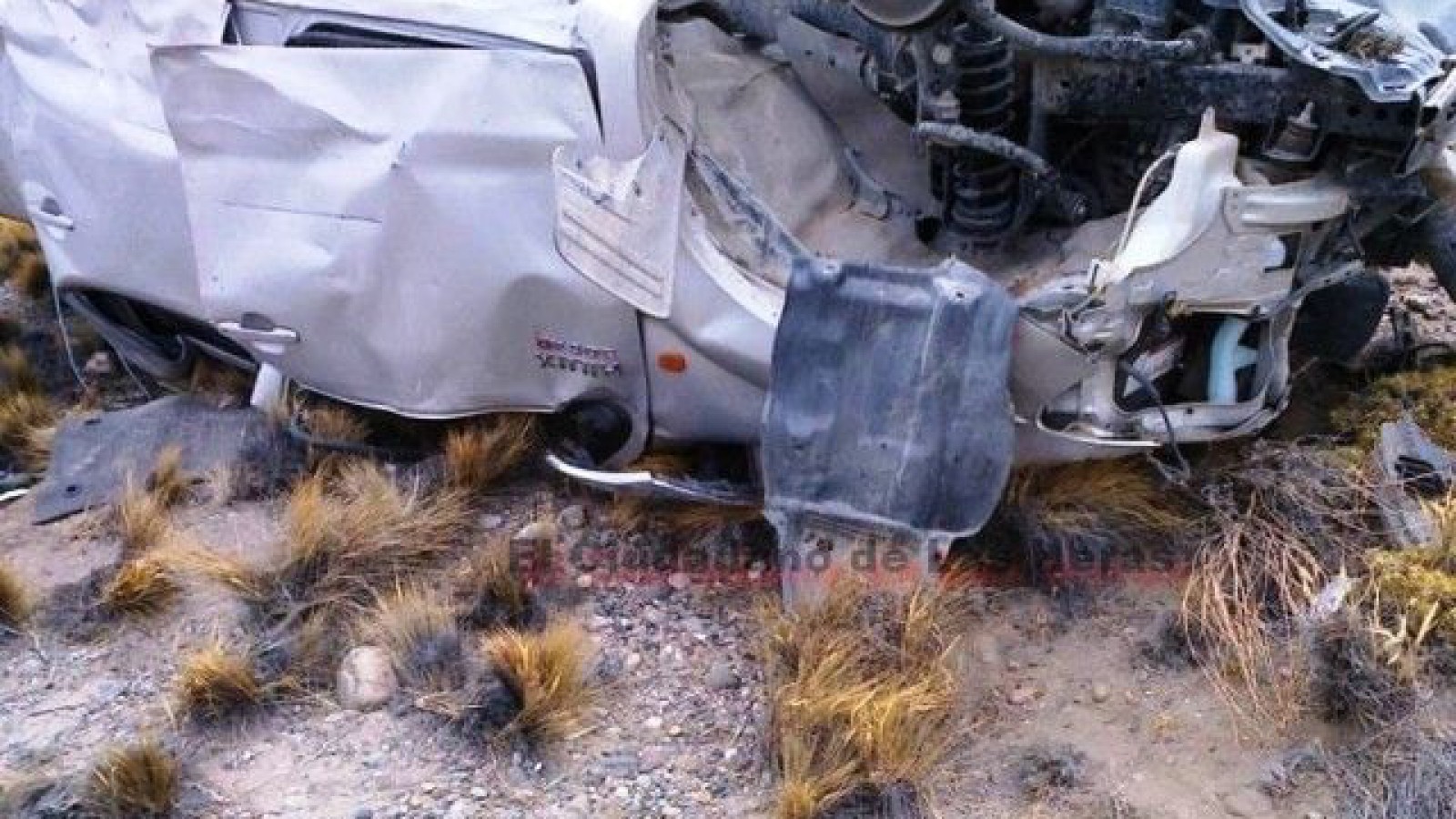 Trágico vuelco en inmediaciones del paraje El Pluma