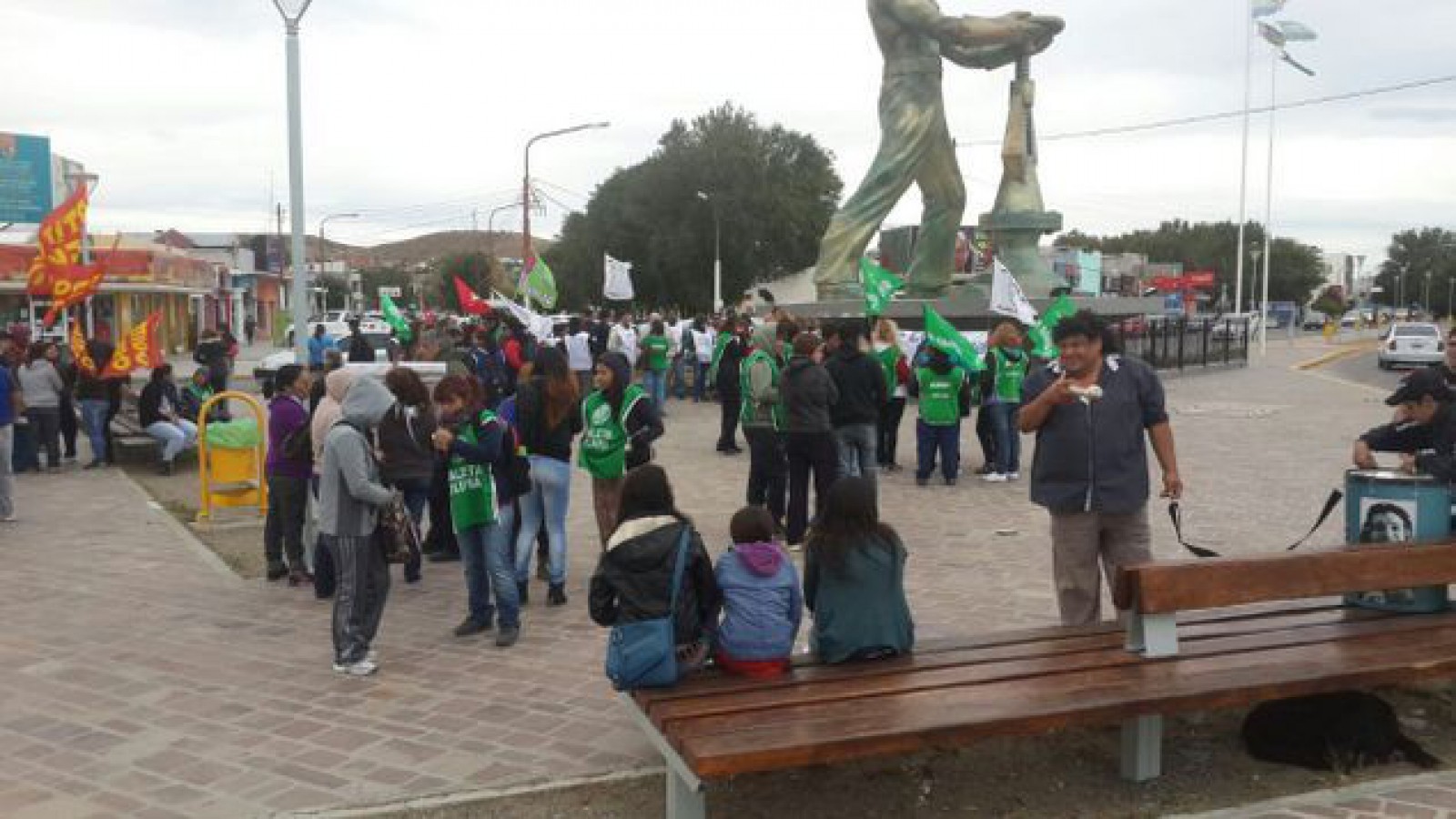 Masiva adhesión al paro en Caleta, aunque poca participación en las calles