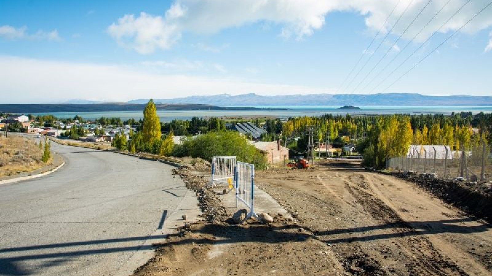 El Municipio de El Calafate inició la pavimentación de una arteria clave entre la zona alta y el centro
