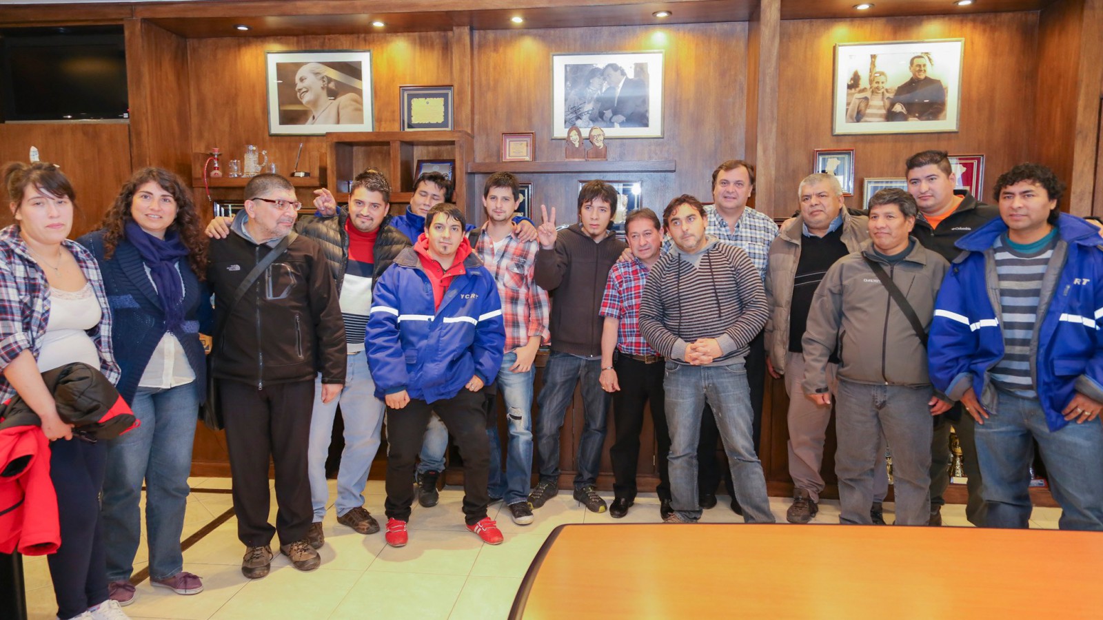 Belloni recibió delegación de trabajadores de YCRT