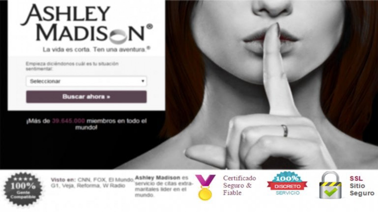 Ashley Madison tenía 37 millones de usuarios, pero solo 12 mil serían mujeres reales