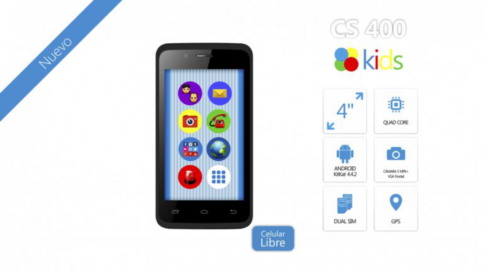 Lanzan smartphones pensados para niños y jubilados