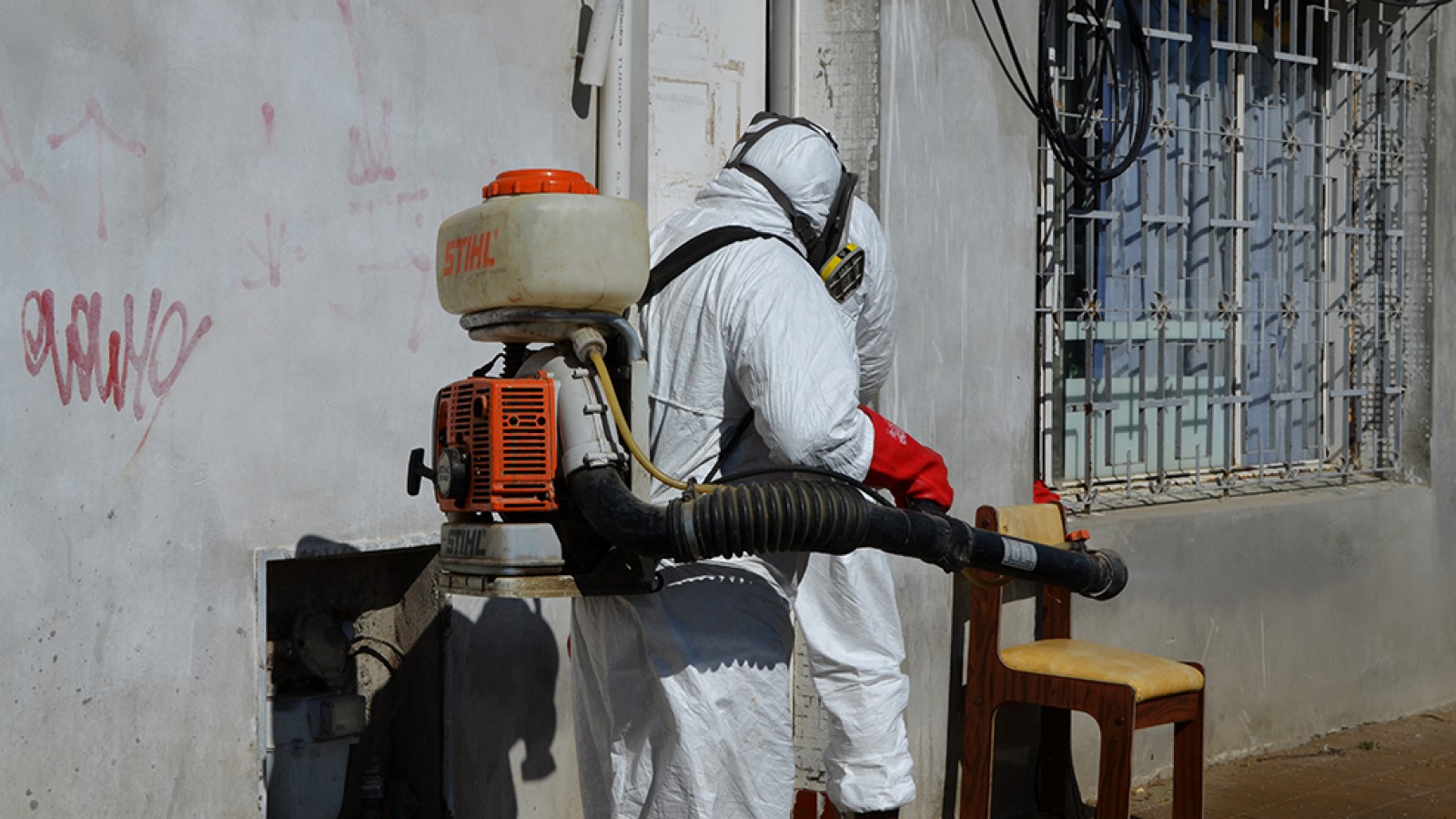 Trabajos de desinfección en diversos sectores municipales