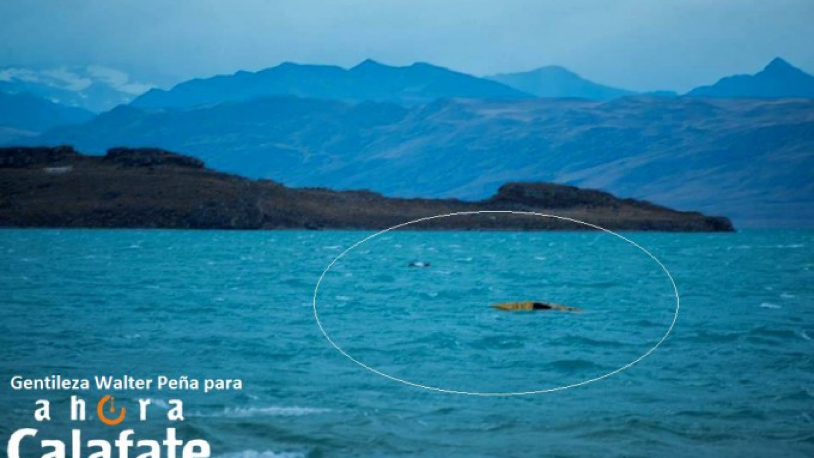 Susto en el lago Argentino de El Calafate