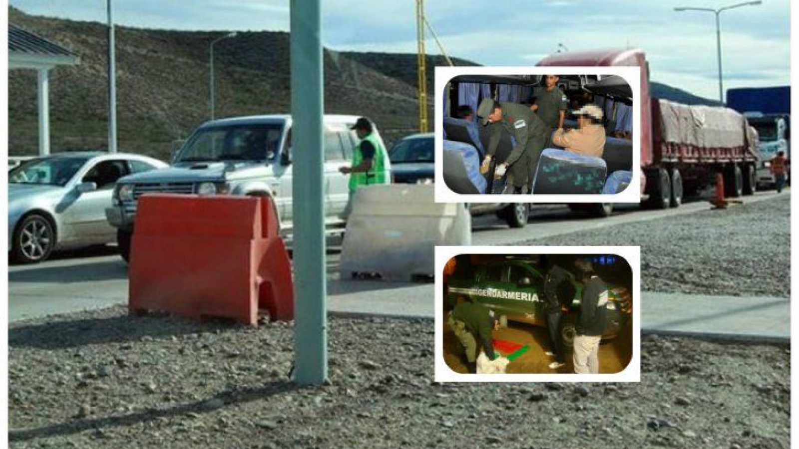 Gendarmería secuestró detonadores, mechas y explosivos que llegaban a Santa Cruz