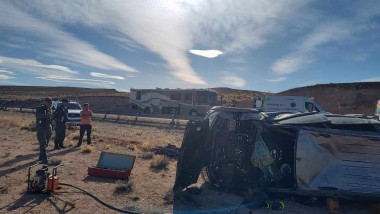 Accidente sobre la Ruta 40 terminó con tres personas hospitalizadas
